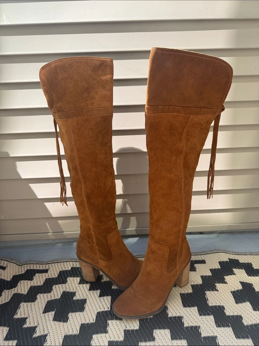 Franco Sarto Elnora Tall Suede Heeled Boots